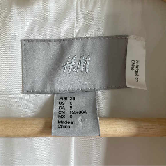 H&M buttonless blazer, off-white - Picture 3 of 4